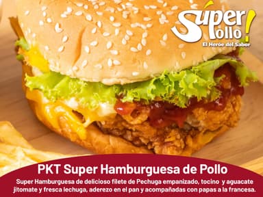Paquete Hamburguesa de Pollo