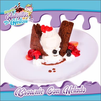 Brownie con Helado