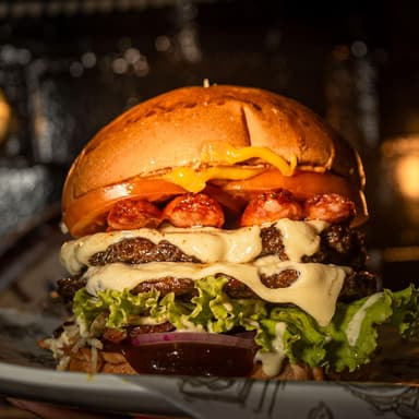 Combo Hamburguesa Clásica Doble+Papas+Gaseosa250ML