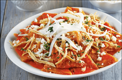 Chilaquiles con Pollo