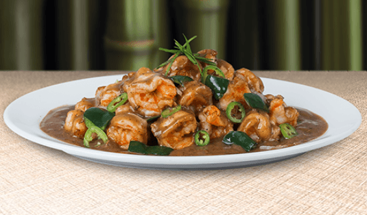 Camarón en Salsa de Frijol Chino