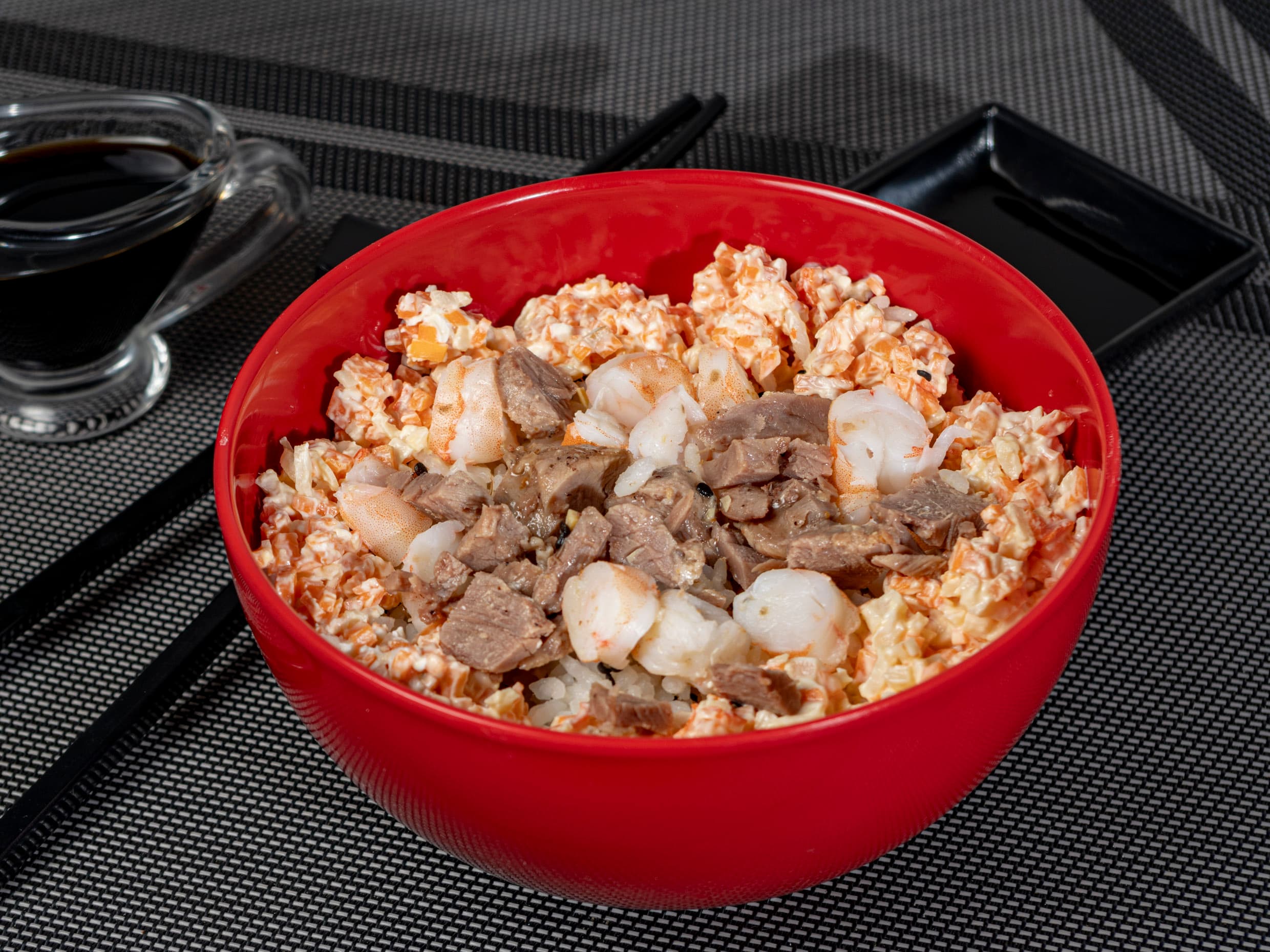 Gohan Tampico con Proteína Combinado