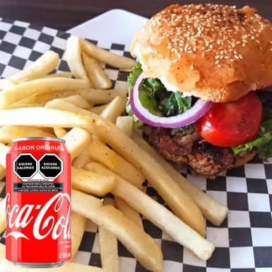 Combo Coca Cola Hamburguesa Hawaiana