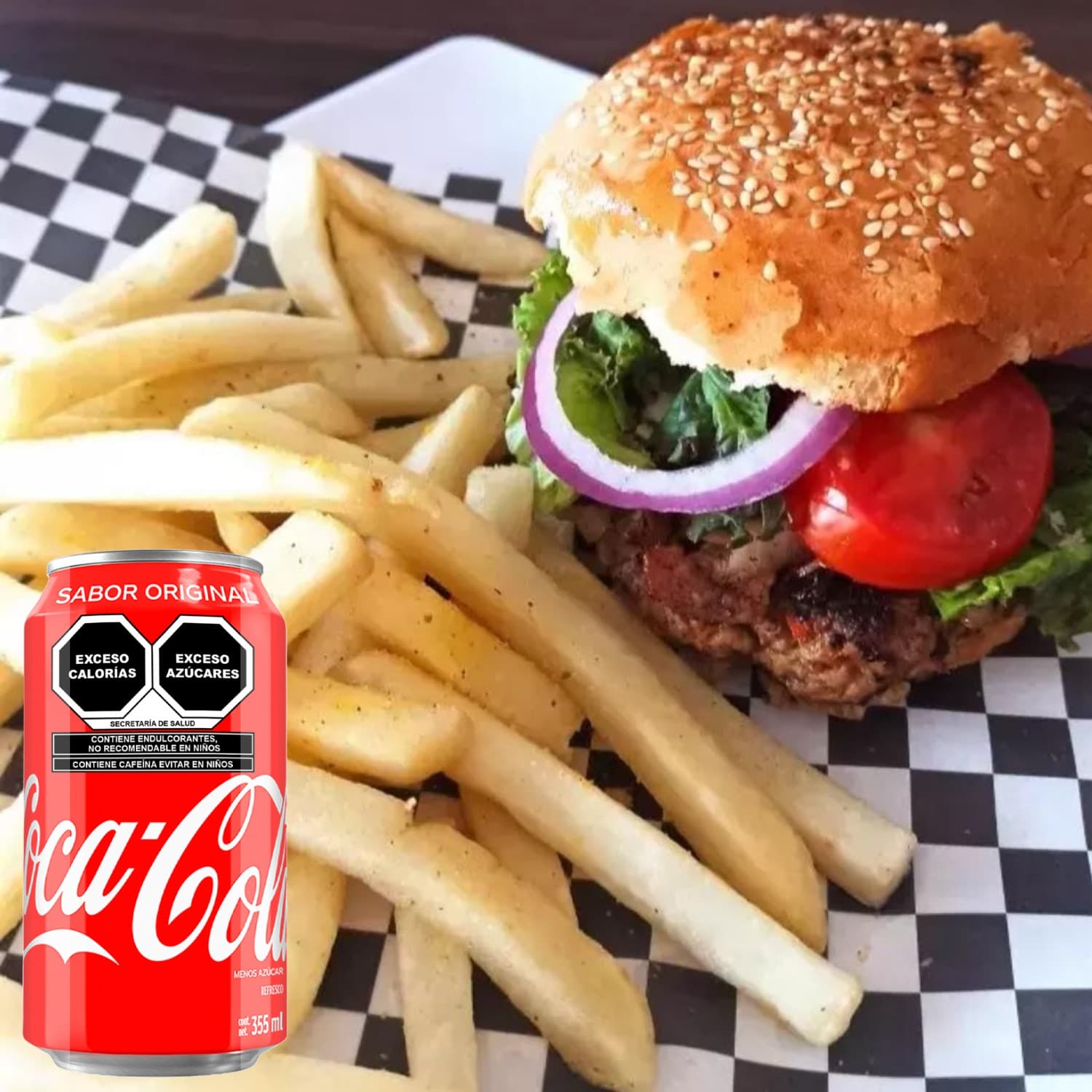 Combo Coca Cola Hamburguesa Hawaiana