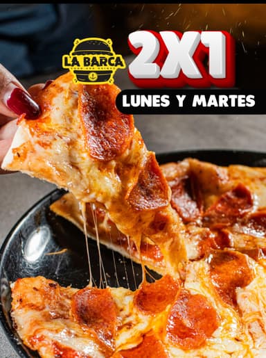 2x1 Pizza (Lunes y Martes)