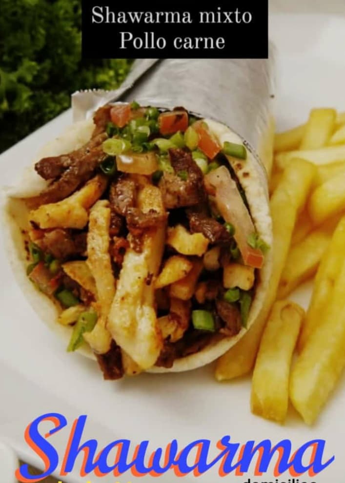 Shawarma de Trifásico + Papas