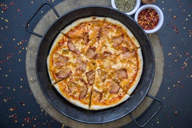 Pizza Hawaiana en pareja