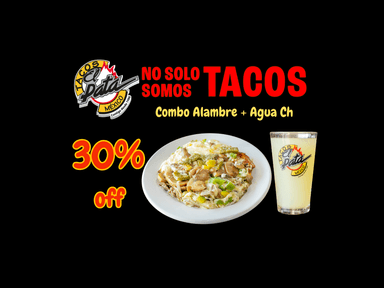 COMBO 1 ALAMBRE  + 1 AGUA DE SABOR CHICA