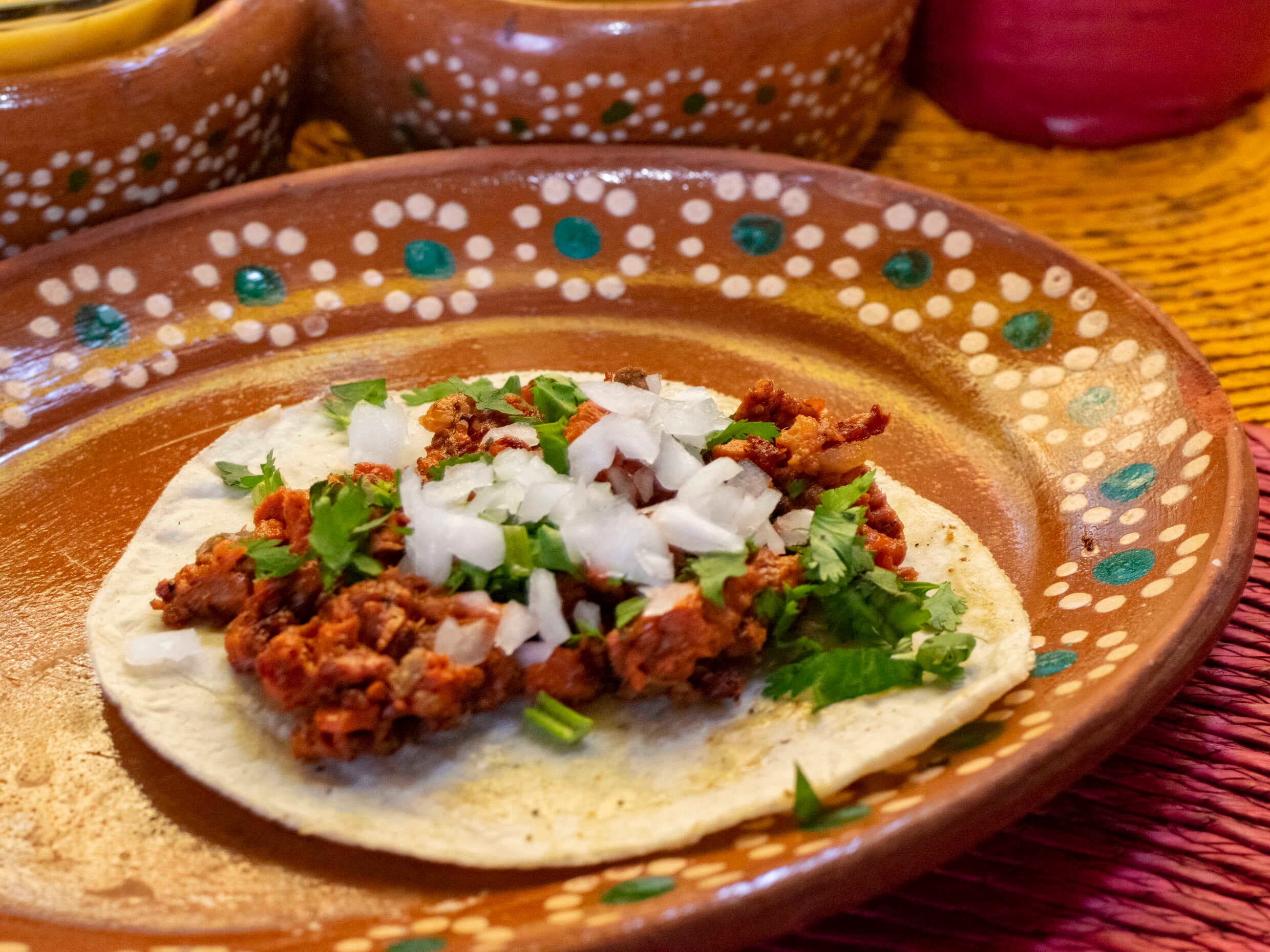 Taco de Machitos de Borrego