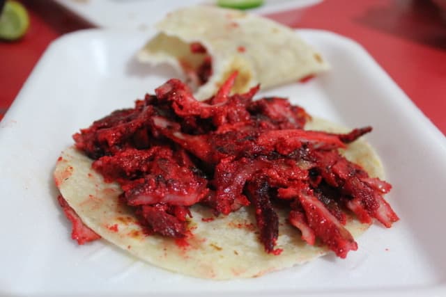 Taco de Harina Trompo.