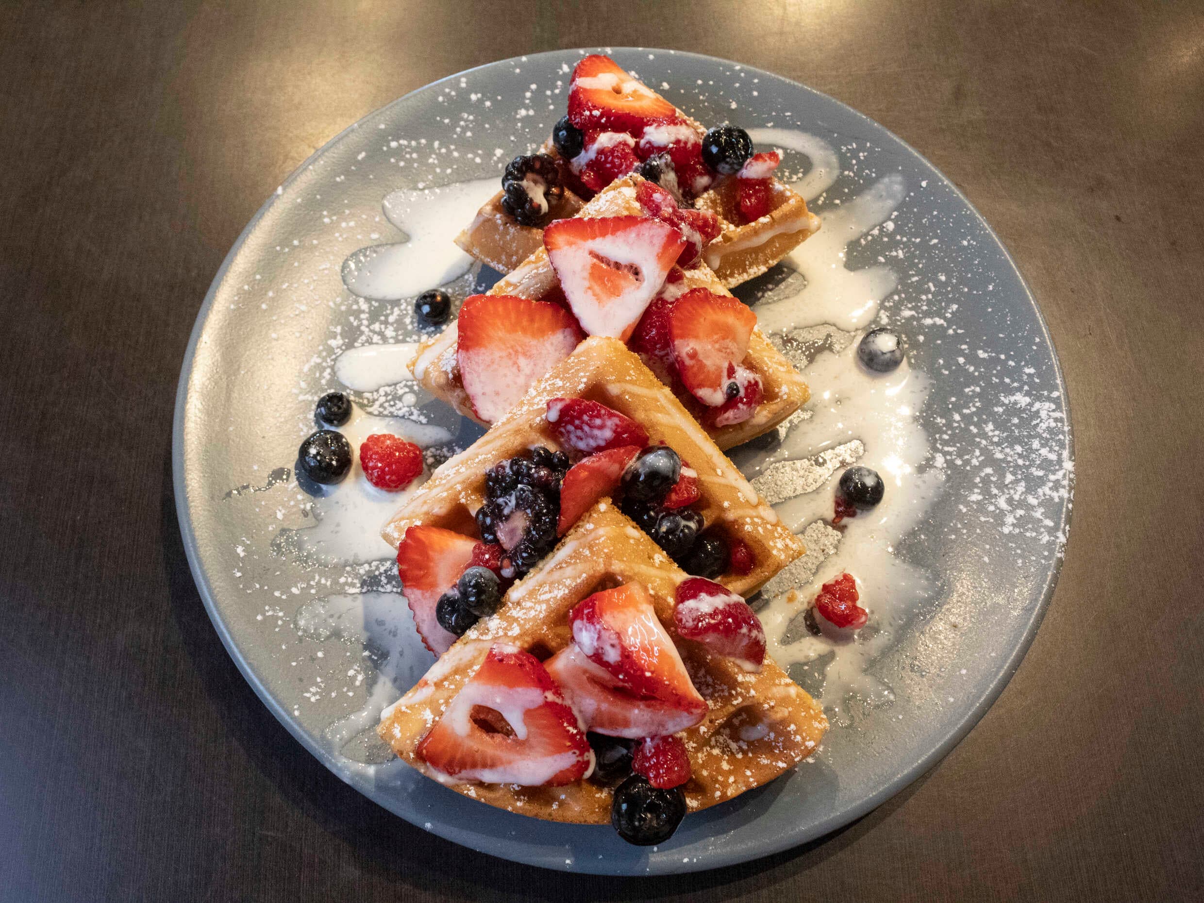 Waffle Frutos Rojos