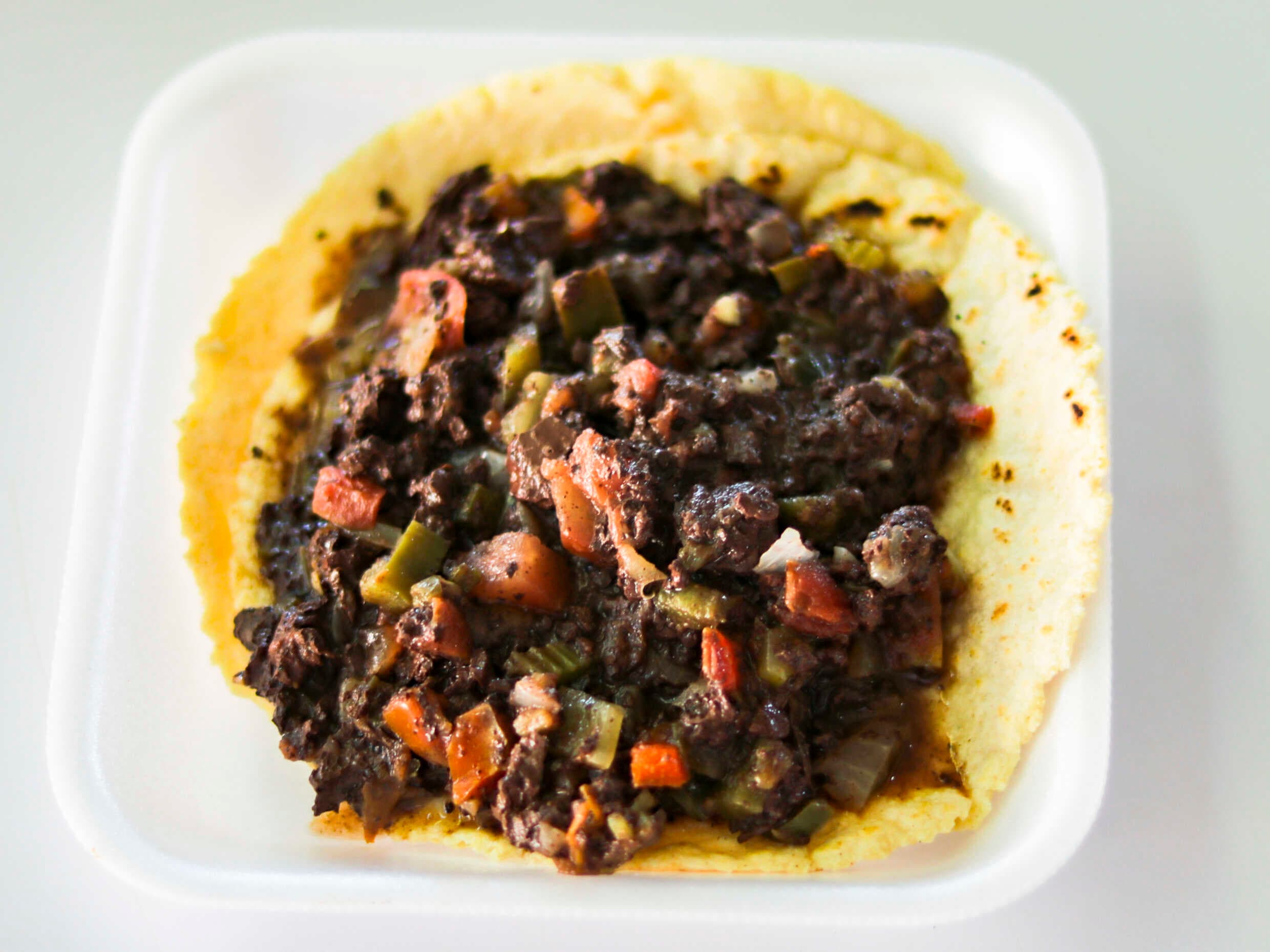 Taco de moronga