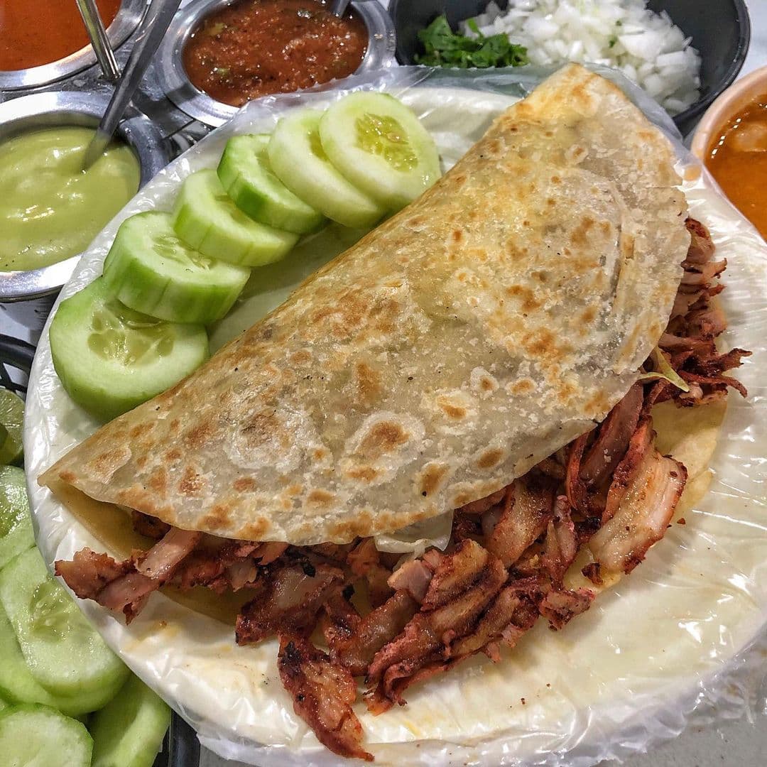 Quesadilla al Pastor de Harina