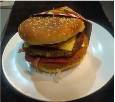 1 hamburguesa mixta,+ francesa+gaseosa 250