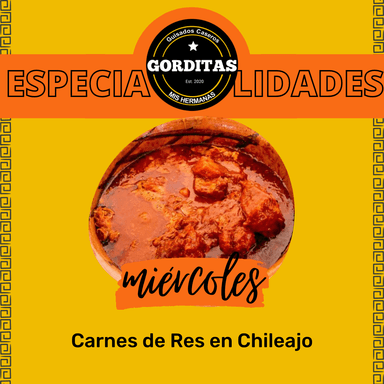 Gordita de Carne de Cerdo en Chileajo