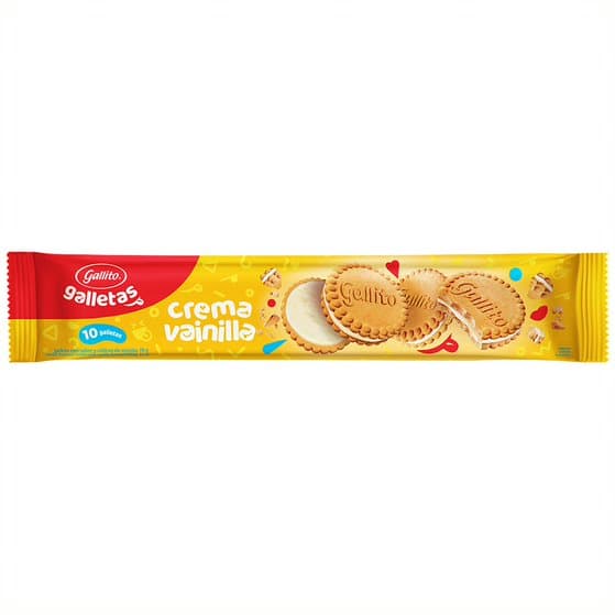 Galleta Crema Vainilla Gallito 70g