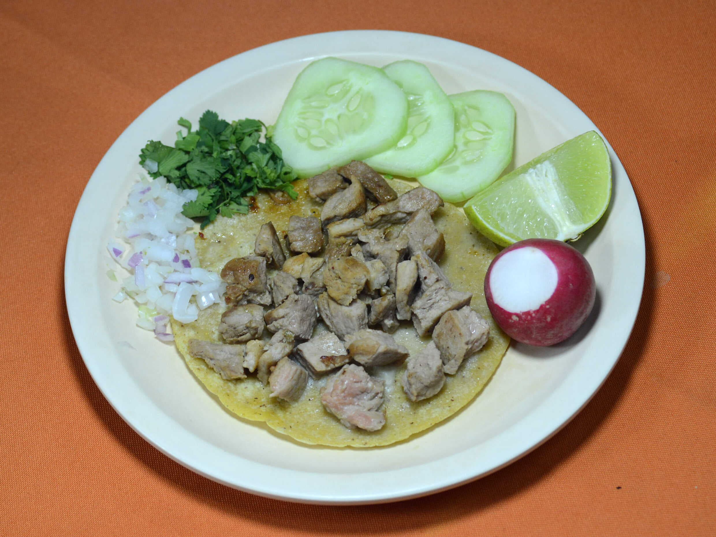 Taco de Chuleta Natural
