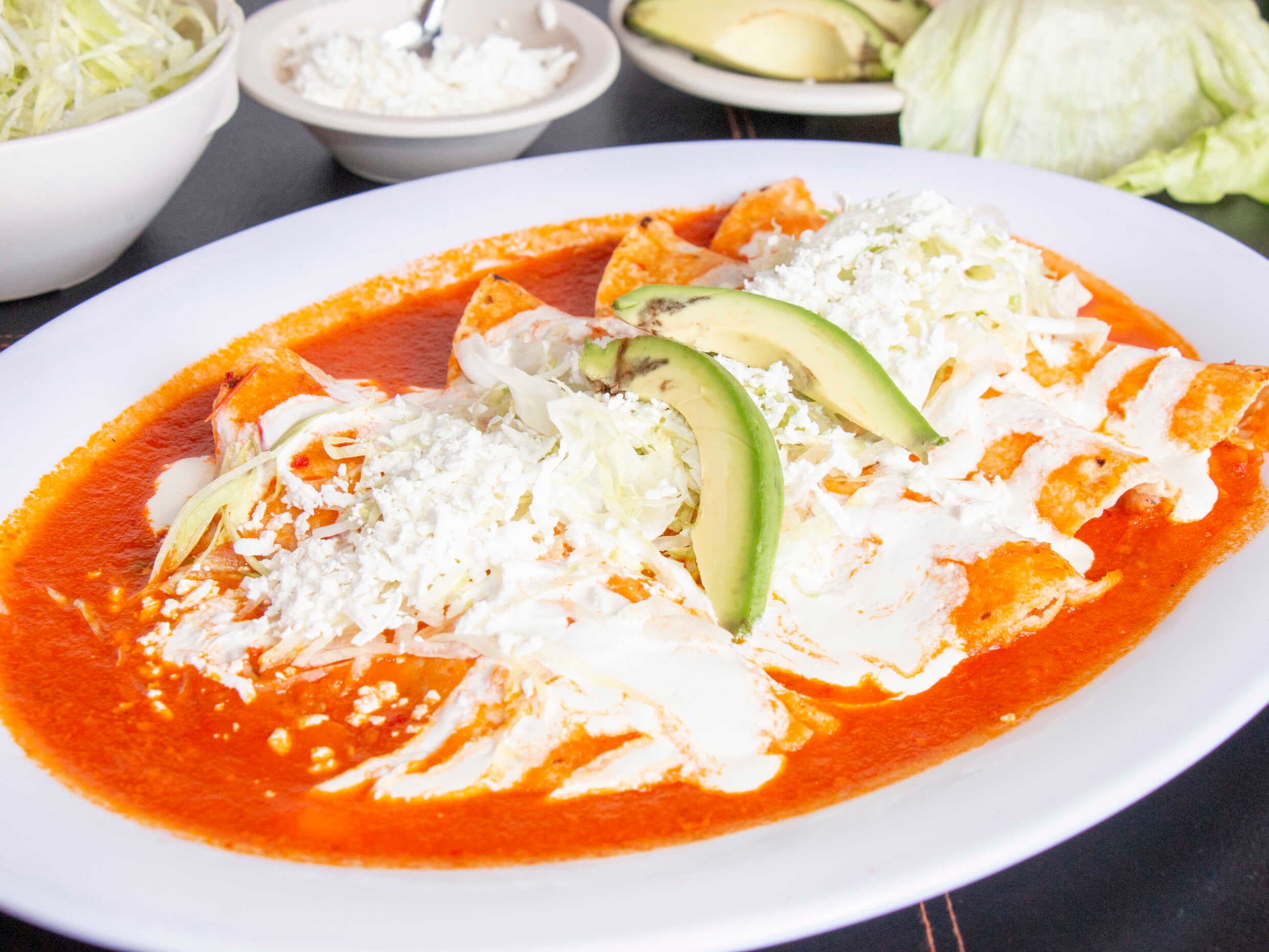 Enchiladas Verdes o rojas