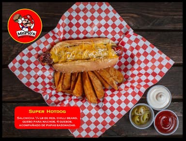 Super Hot Dog Con Papas