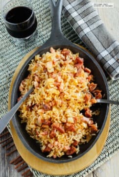 Arroz Frito con Chorizo