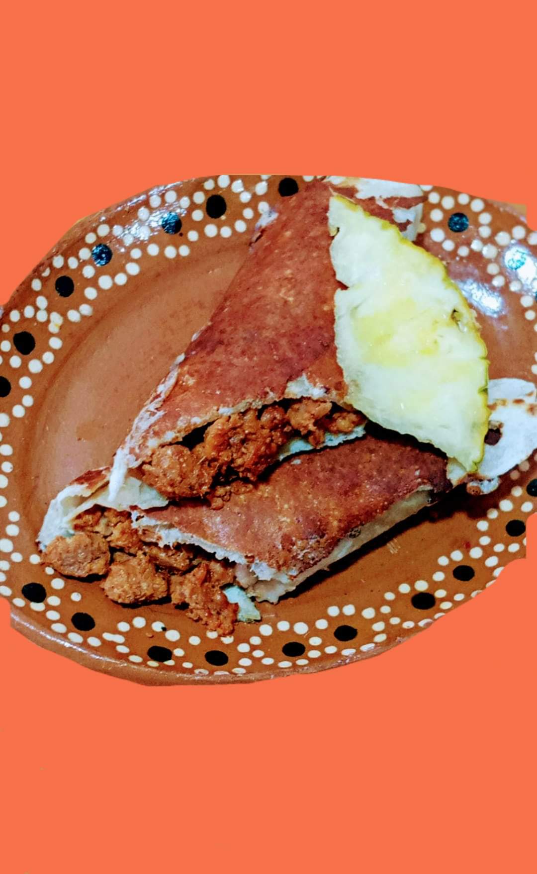 BURRO PASTOR FRIJOLES CON COSTRA DE QUESO