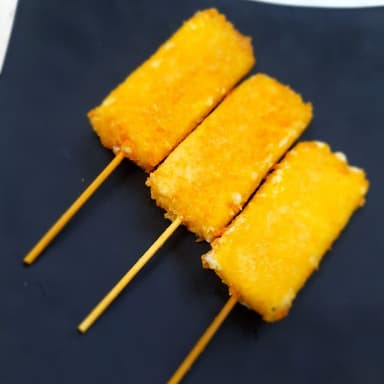 3 Broochetas de Queso manchego