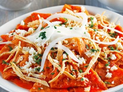 Orden de Chilaquiles con Pollo