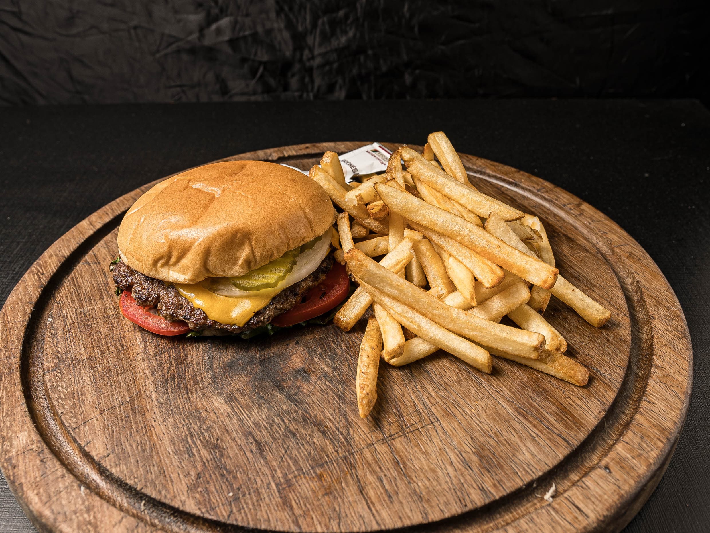 Classic American Burger And Fries