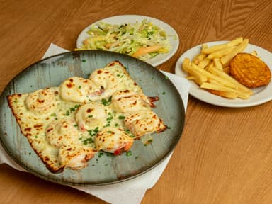 Langostinos Gratinados