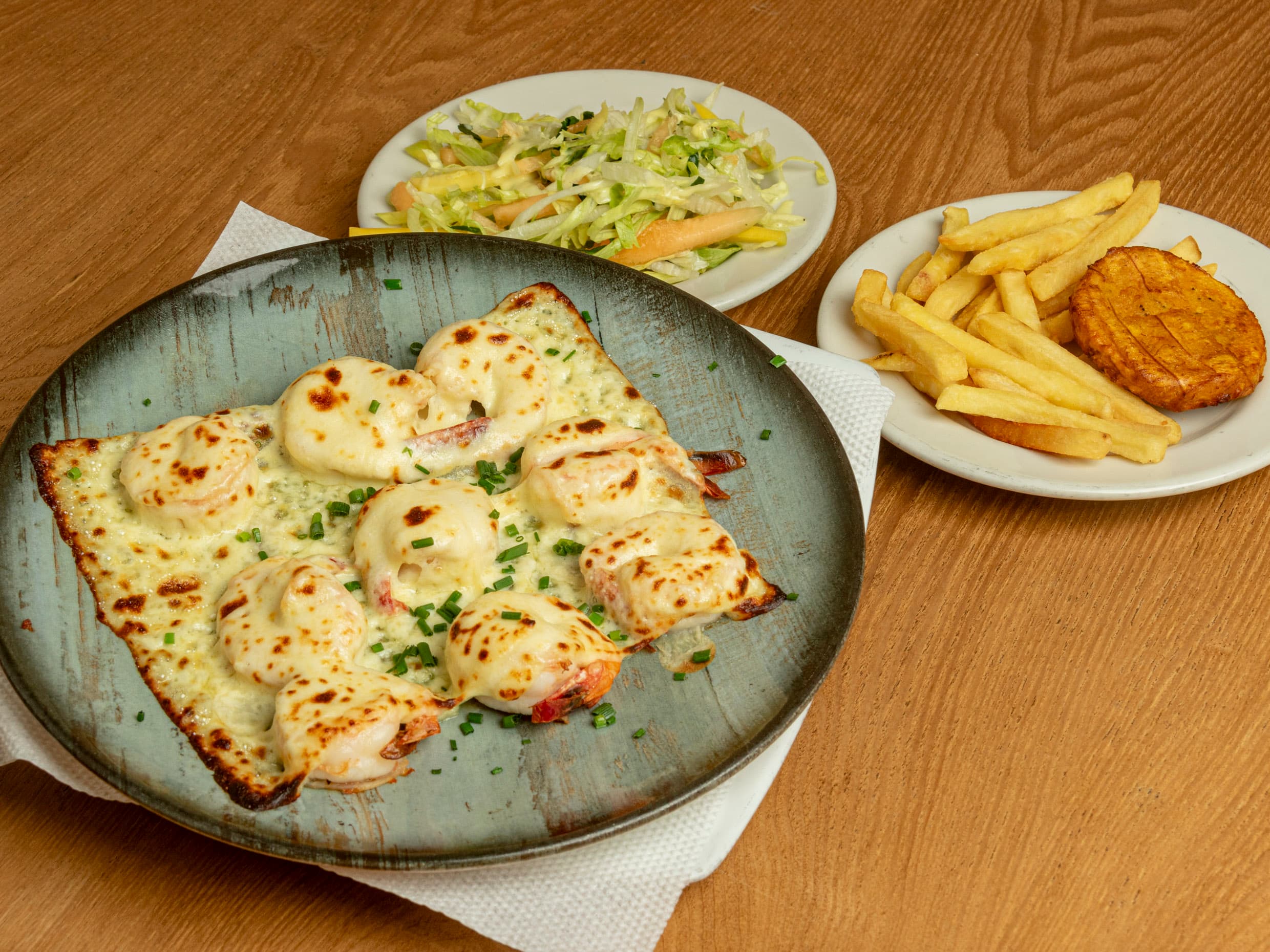 Langostinos Gratinados