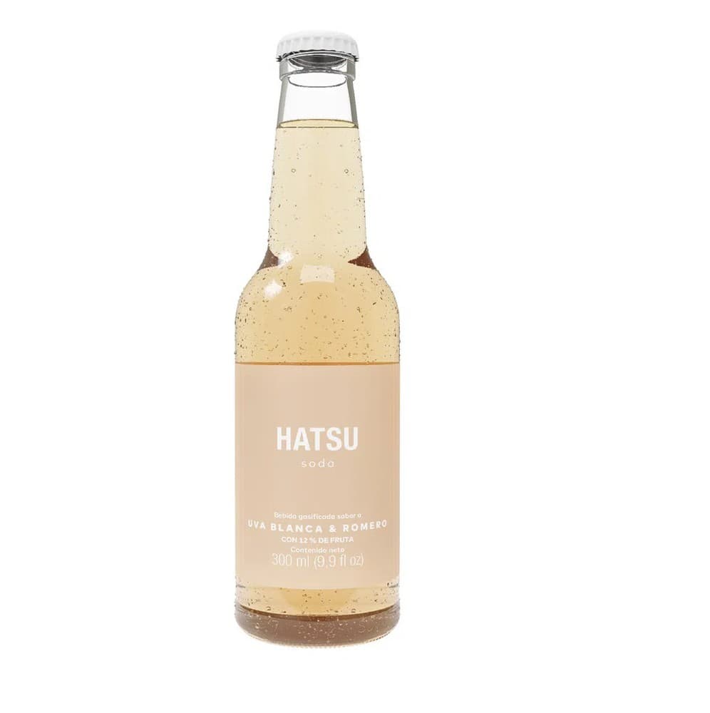 Hatsu soda Uva y Romero 300ml