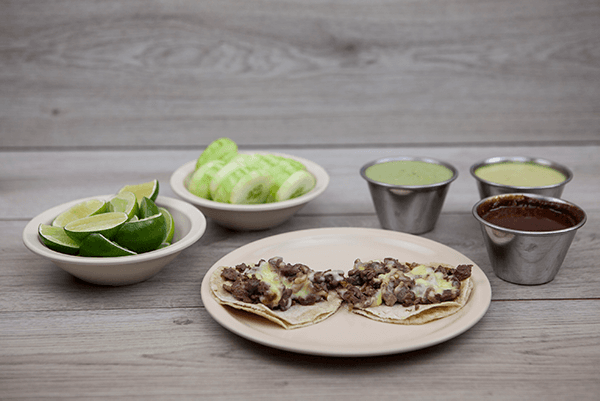 Taco de Arrachera con Queso