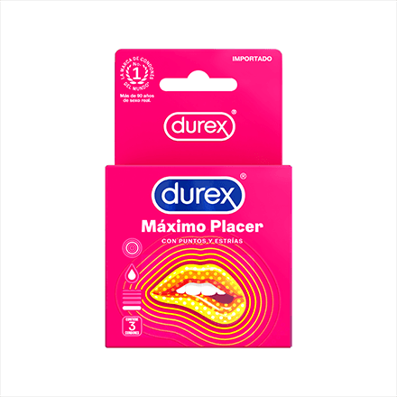 Preservativo Durex Máximo Placer 3 uds 3565
