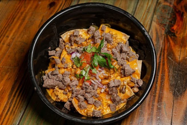 Nachos Chilli Beans.