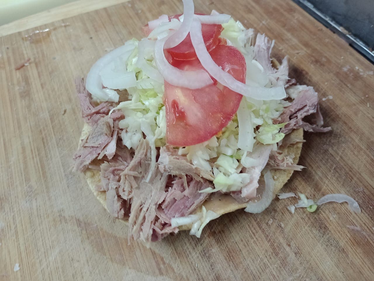 Tostada de Pierna