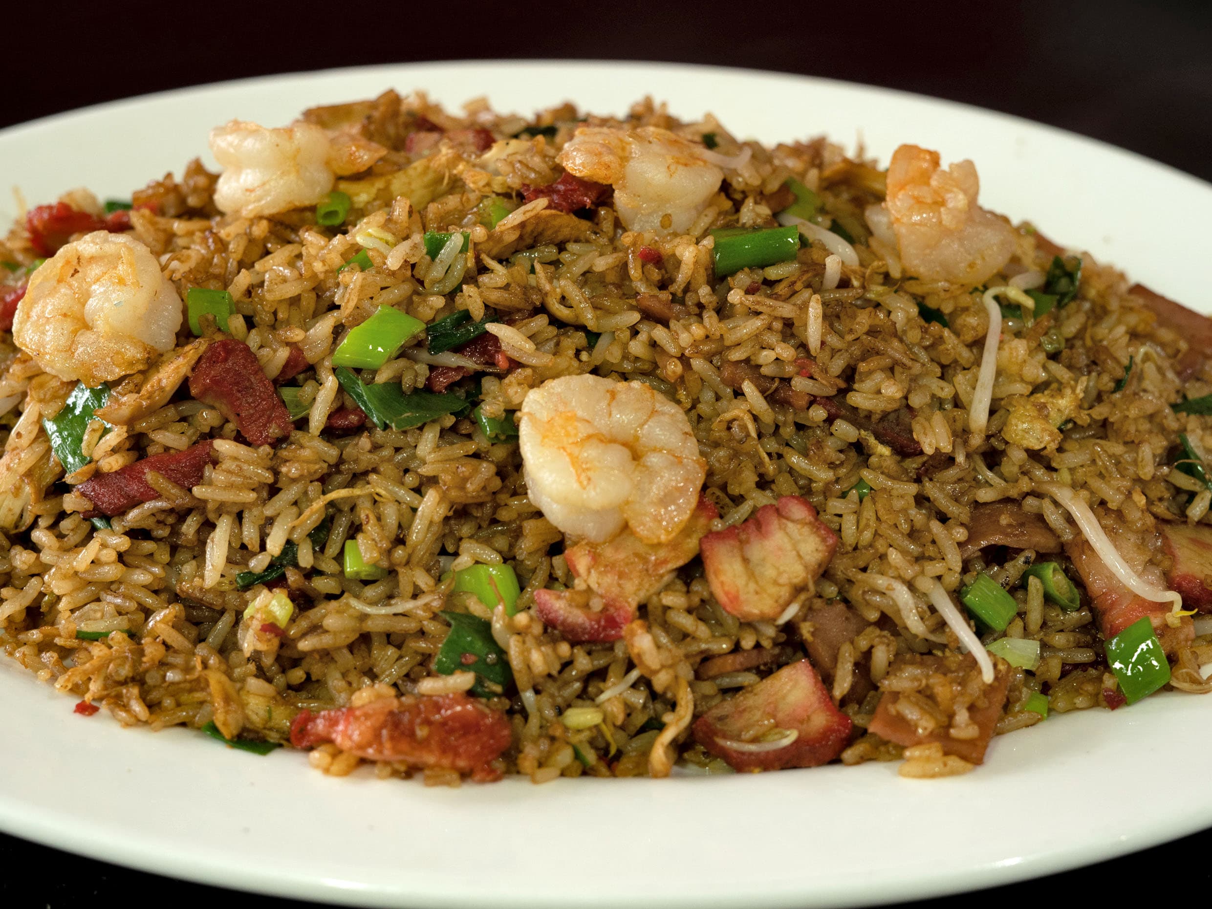 Arroz con Camarones y Pollo Medio