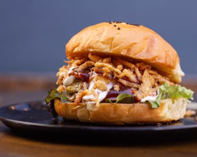 Crispy Onion BBQ Burger