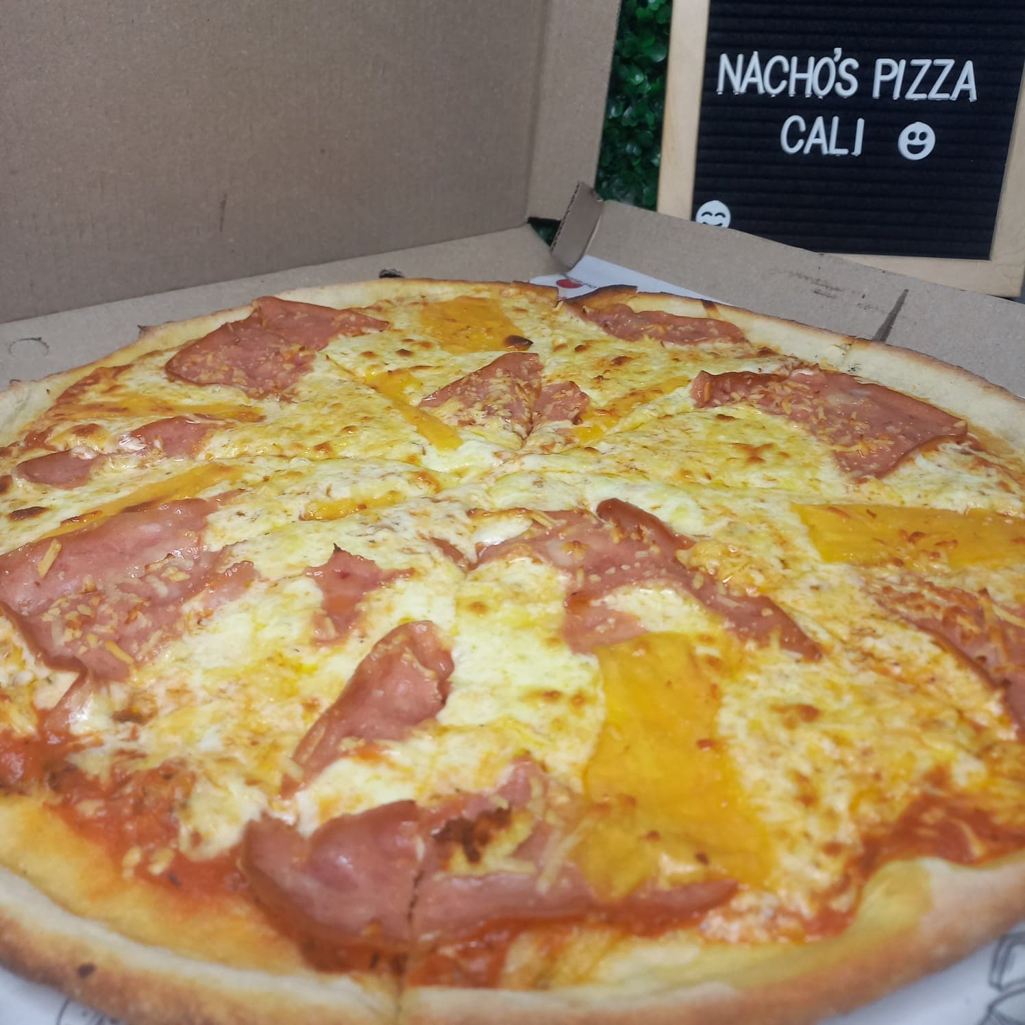 Pizza Caleña Familiar 10 Porciones 40x40 Cms