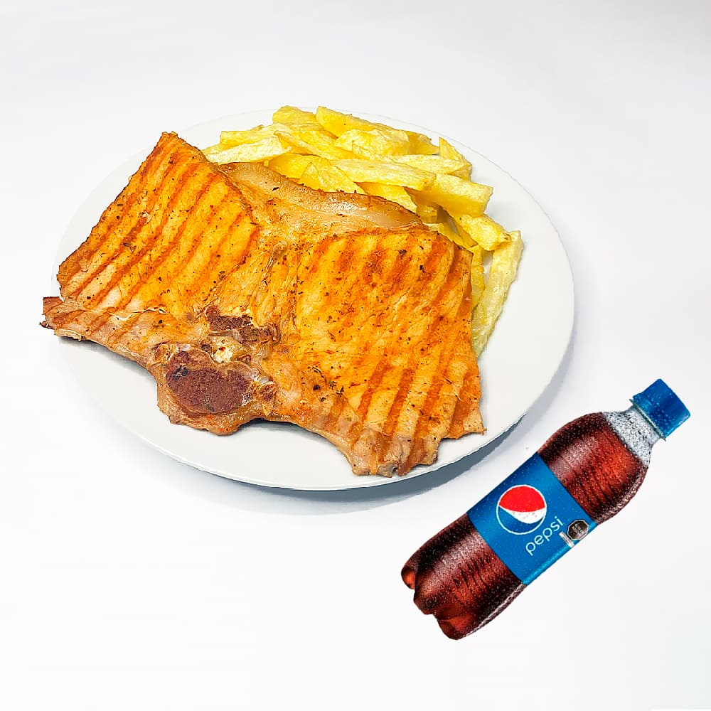 Chuleta A La Parrilla + Pepsi Personal