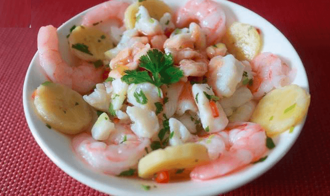 Ceviche Mixto de Dorado y Camarón Grande New