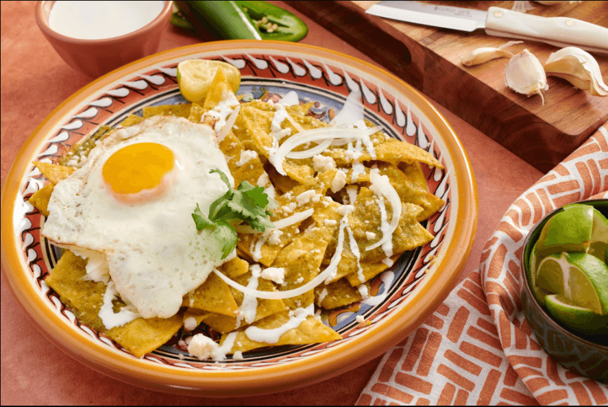 Chilaquiles Verdes con Huevo