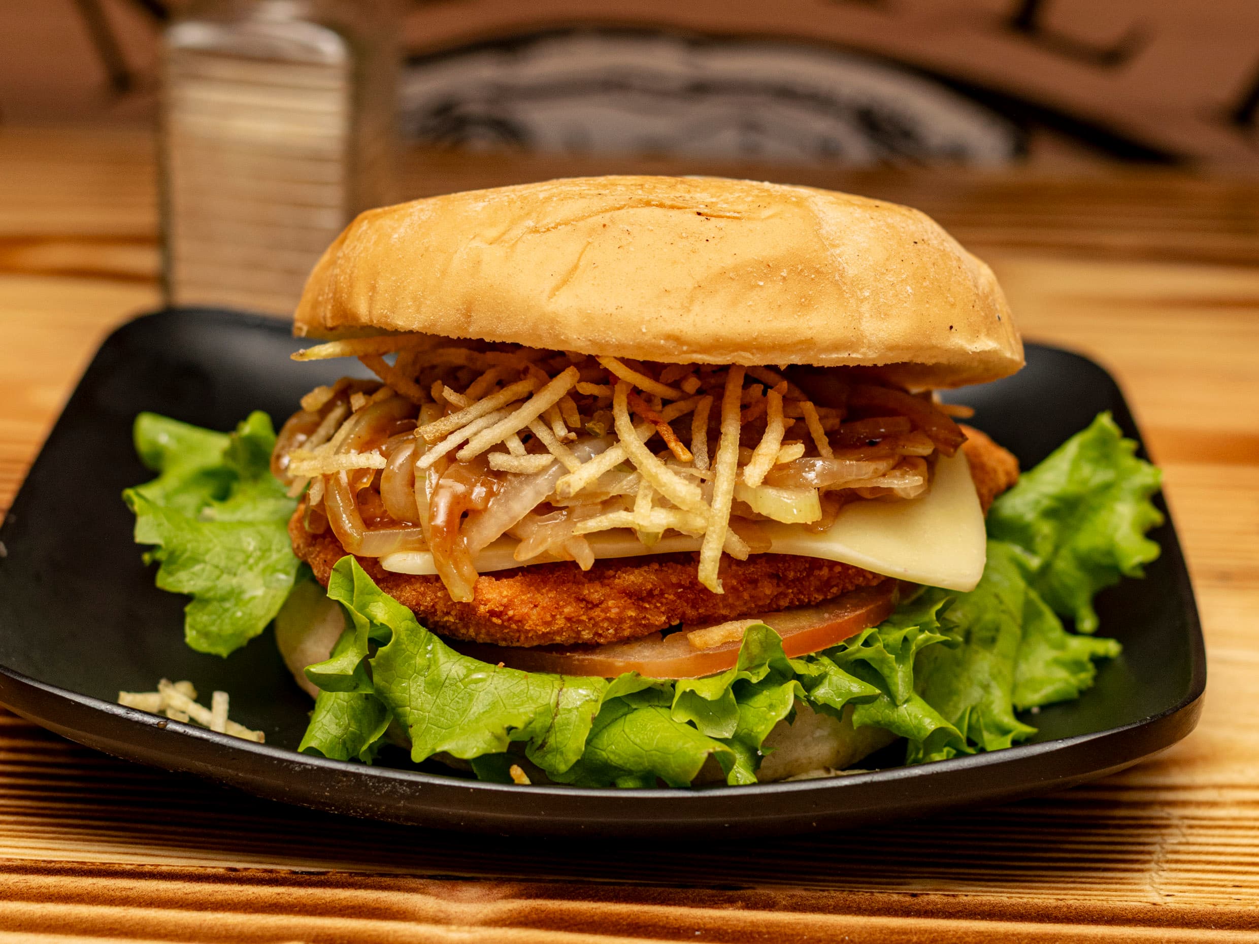 Hamburguesa Apanada