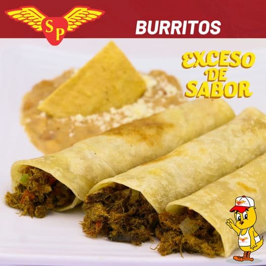 Burritos de Machaca de pollo o res