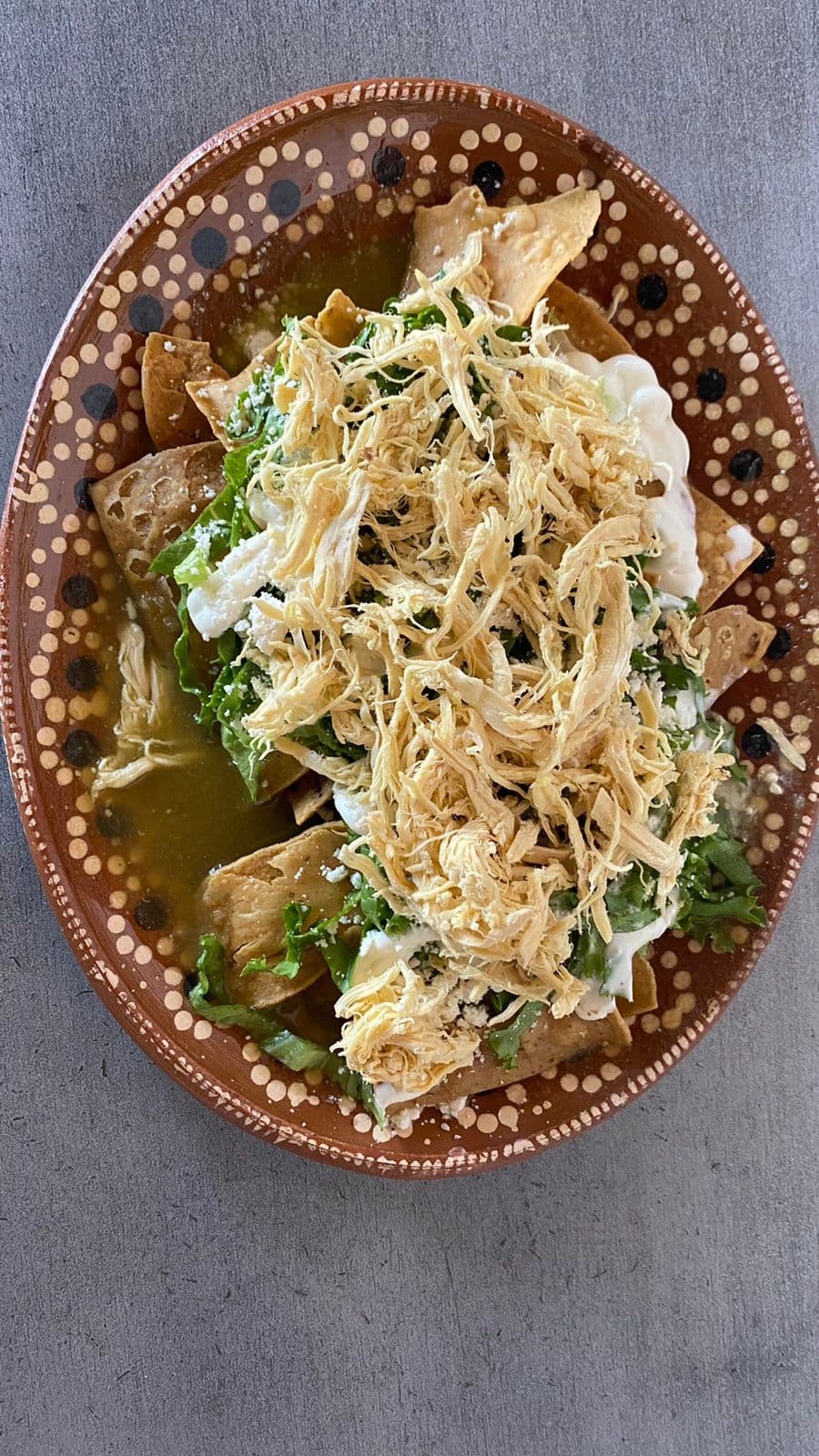 Huarache con Pollo