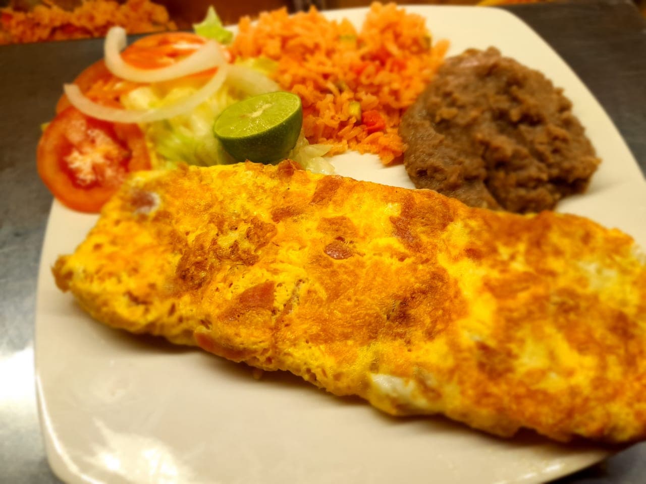 Omelette Relleno 🧀 Queso y Jamón✨