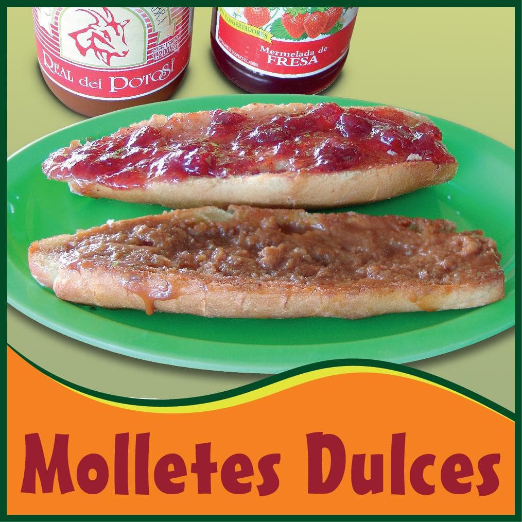 MOLLETES DE CAJETA Bolillo 22 Cm