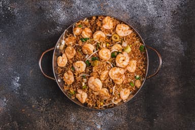 Arroz Frito con Camarones
