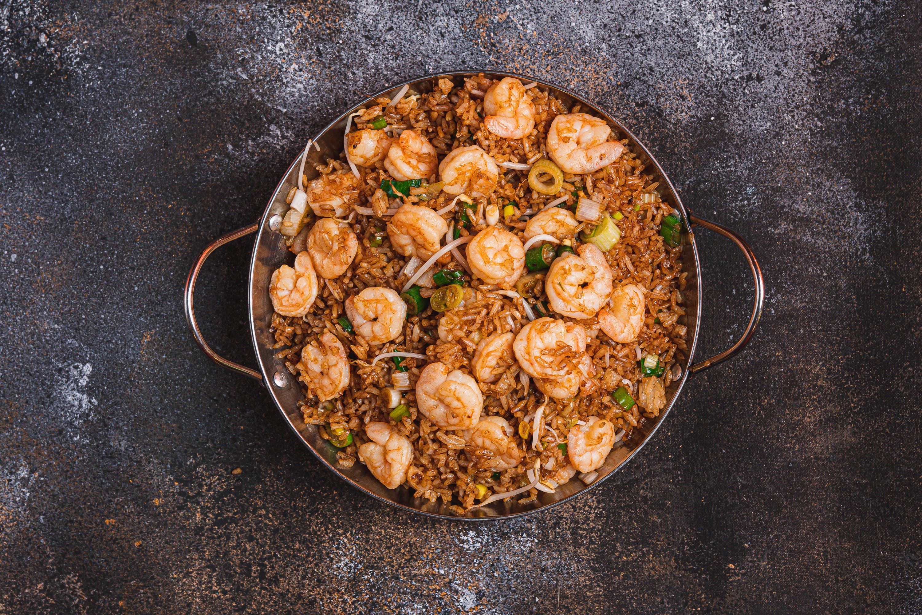 Arroz Frito con Camarones
