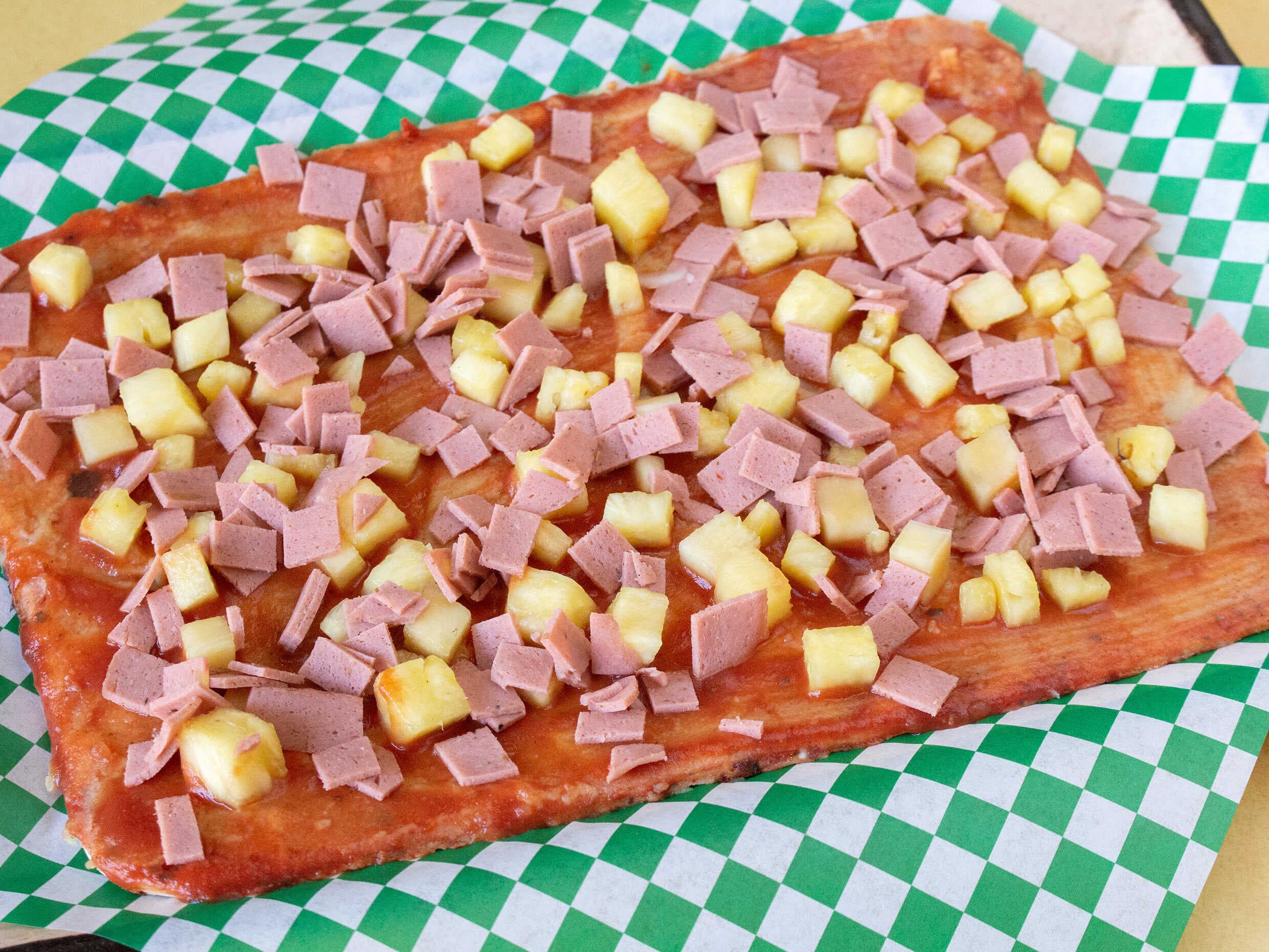 Pizza Vegana Hawaiana