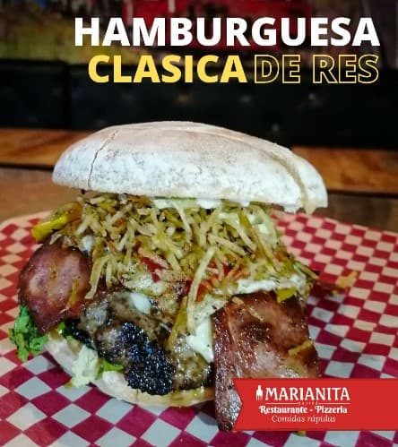 Hamburguesa Clásica res